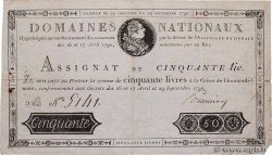 50 Livres FRANCE  1790 Ass.04a