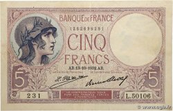 5 Francs FEMME CASQUÉE FRANCE  1932 F.03.16