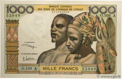 1000 Francs ÉTATS DE L&nbsp;AFRIQUE DE L&nbsp;OUEST  1973 P.103Aj