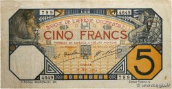 5 Francs DAKAR AFRIQUE OCCIDENTALE FRANÇAISE (1895-1958) Dakar 1929 P.05Bf