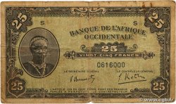 25 Francs AFRIQUE OCCIDENTALE FRANÇAISE (1895-1958)  1942 P.30a B