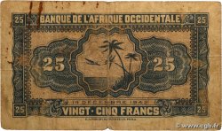 25 Francs AFRIQUE OCCIDENTALE FRANÇAISE (1895-1958)  1942 P.30a B