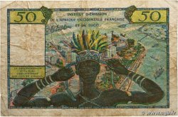 50 Francs AFRIQUE OCCIDENTALE FRANÇAISE (1895-1958)  1956 P.45 B+