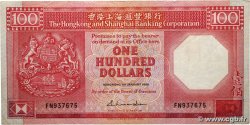 100 Dollars HONG KONG  1988 P.194b VF