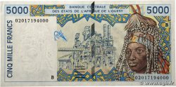 5000 Francs WEST AFRICAN STATES  2002 P.213Bl