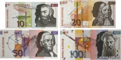 10 au 100 Tolarjev  Lot SLOVENIA  1992 P.11 au P.14 UNC