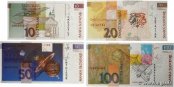10 au 100 Tolarjev  Lot SLOVENIA  1992 P.11 au P.14 UNC
