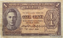 1 Cent MALAYA  1941 P.06 F+