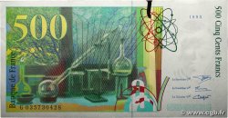 500 Francs PIERRE ET MARIE CURIE FRANCE  1995 F.76.02 SUP