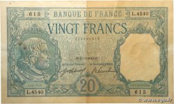 20 Francs BAYARD FRANCIA  1918 F.11.03a BC+