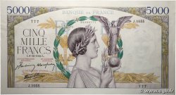 5000 Francs VICTOIRE Impression à plat Numéro spécial FRANCIA  1942 F.46.42 EBC+