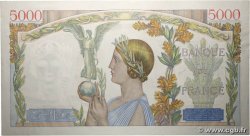 5000 Francs VICTOIRE Impression à plat Numéro spécial FRANCIA  1942 F.46.42 EBC+