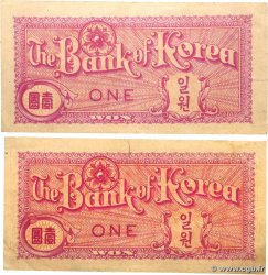 1 Won Lot CORÉE DU SUD  1953 P.11a TTB
