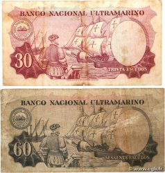 30 Escudos Lot PORTUGIESISCH-INDIEN  1959 P.041 et P.042 SGE