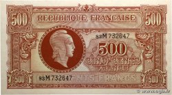 500 Francs MARIANNE fabrication anglaise FRANCE  1945 VF.11.02