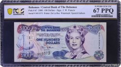 100 Dollars BAHAMAS  2000 P.67