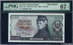 1000 Schilling Spécimen ÖSTERREICH  1966 P.147s
