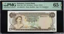 20 Dollars BAHAMAS  1974 P.39a