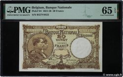 20 Francs BELGIEN  1922 P.094