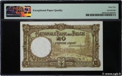 20 Francs BELGIEN  1922 P.094 ST