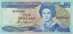 10 Dollars EAST CARIBBEAN STATES  1985 P.23d1