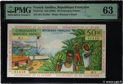 50 Nouveaux Francs FRENCH ANTILLES  1962 P.06a