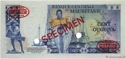 100 Ouguiya Spécimen MAURITANIA  1975 P.03As AU
