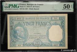 20 Francs BAYARD FRANCIA  1916 F.11.01 EBC+