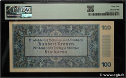 100 Korun Spécimen BOHÊME ET MORAVIE  1940 P.06s pr.NEUF