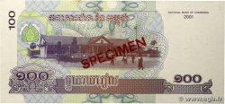 100 Riels Spécimen CAMBODIA  2001 P.53s UNC-