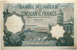 50 Francs ALGÉRIE  1920 P.080a
