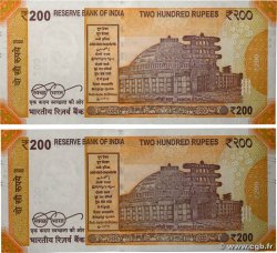 200 Rupees Consécutifs INDIA  2022 P.113 UNC-