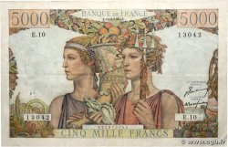 5000 Francs TERRE ET MER FRANCE  1949 F.48.01
