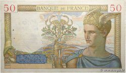 50 Francs CÉRÈS modifié FRANCE  1939 F.18.29 TTB