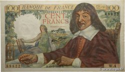 100 Francs DESCARTES FRANCE  1942 F.27.01