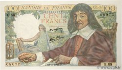 100 Francs DESCARTES FRANCE  1944 F.27.05