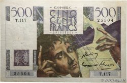 500 Francs CHATEAUBRIAND FRANCE  1952 F.34.10