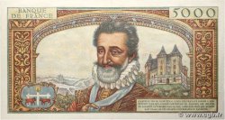 5000 Francs HENRI IV FRANCE  1957 F.49.01 SUP+