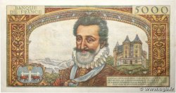 50 NF sur 5000 Francs HENRI IV FRANCE  1958 F.54.01 XF