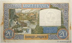 20 Francs TRAVAIL ET SCIENCE FRANCE  1940 F.12.02 pr.TTB