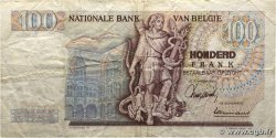 100 Francs BELGIUM  1965 P.134a F