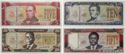 5 au 50 Dollars LOT LIBERIA  2009 P.26 au P.29