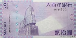 20 Patacas MACAU  2017 P.081d UNC