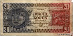 20 Korun CZECHOSLOVAKIA  1926 P.021a