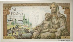 1000 Francs DÉESSE DÉMÉTER FRANCIA  1943 F.40.23 SC+
