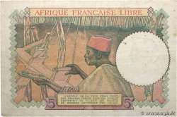 5 Francs type 1941 AFRIQUE ÉQUATORIALE FRANÇAISE Brazzaville 1942 A.114a TB