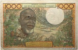 1000 Francs WEST AFRICAN STATES  1977 P.803Tn VG