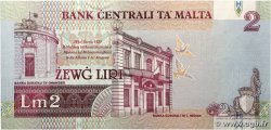 2 Liri MALTA  1989 P.45d VF+