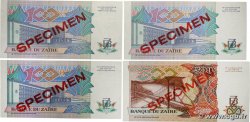 100 et 500 Zaïres Spécimen ZAÏRE  1988 P.33s et P.34s pr.NEUF