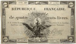 400 Livres FRANCE  1792 Ass.38a